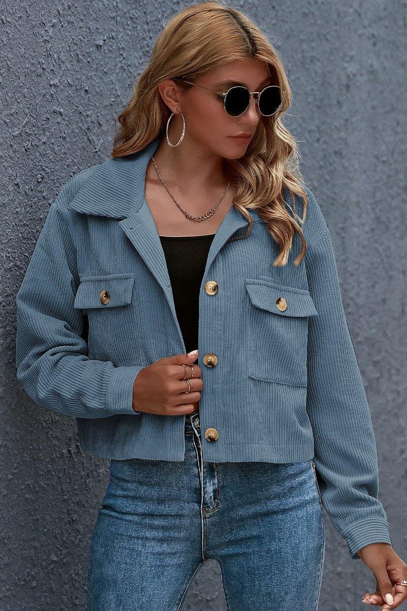 Cropped Corduroy Jacket