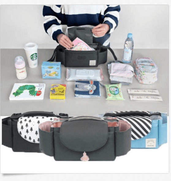 Universal Baby Kinderwagen Organizer Kinderwagen Windel Spielzeug Gabe Lagerung Praktische Buggy Haken Tasche 