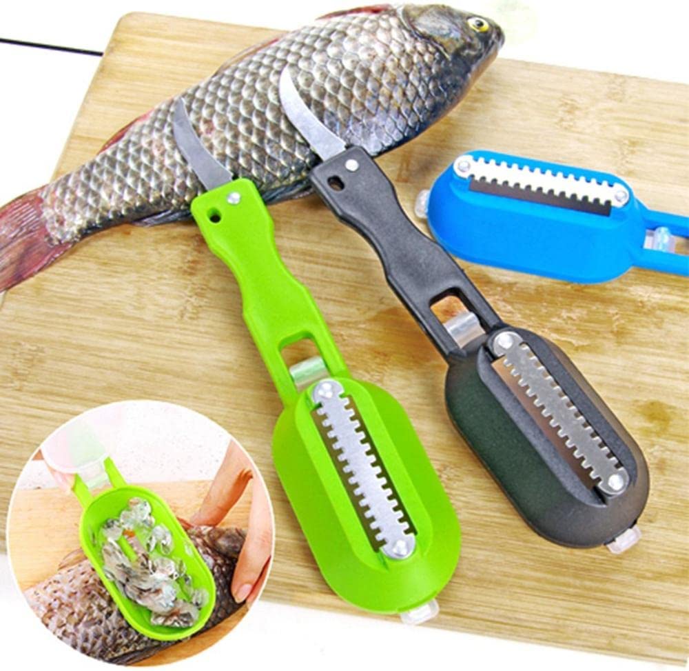 2-in-1 Fischschuppen-Bürstenschaber