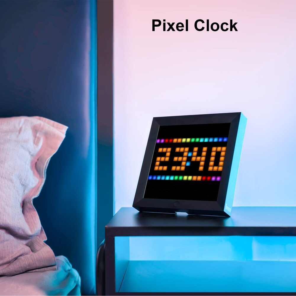 Divoom Pixoo Pixel Art Digitaler Bilderrahmen mit 16x16 LED-Display APP-Steuerung