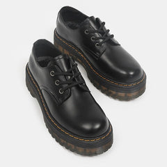 Mocasines con cordones Oxfords con plataforma para mujer