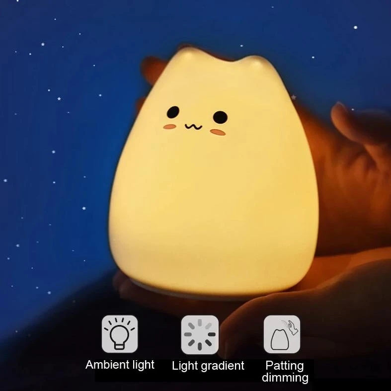 Lampe de nuit chat mignon