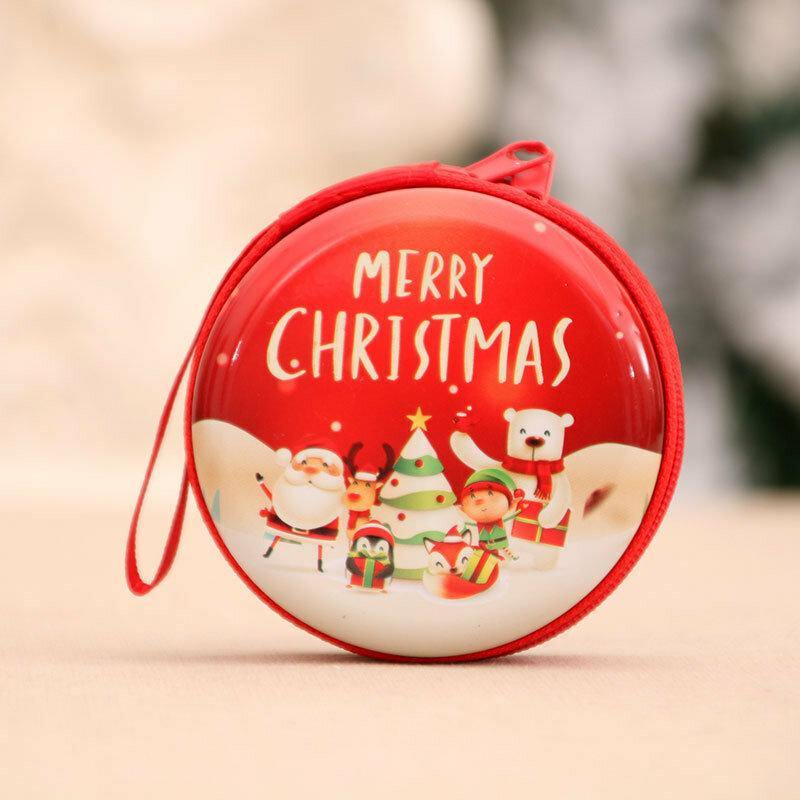 Unisex Child Adult Christmas Pattern Coin Bag Christmas Gift