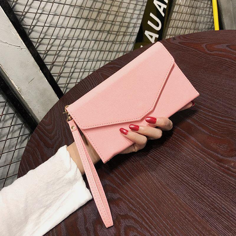 Women RFID Multifunctional 8 Card Case Trifold Passport Business Wallet Purse