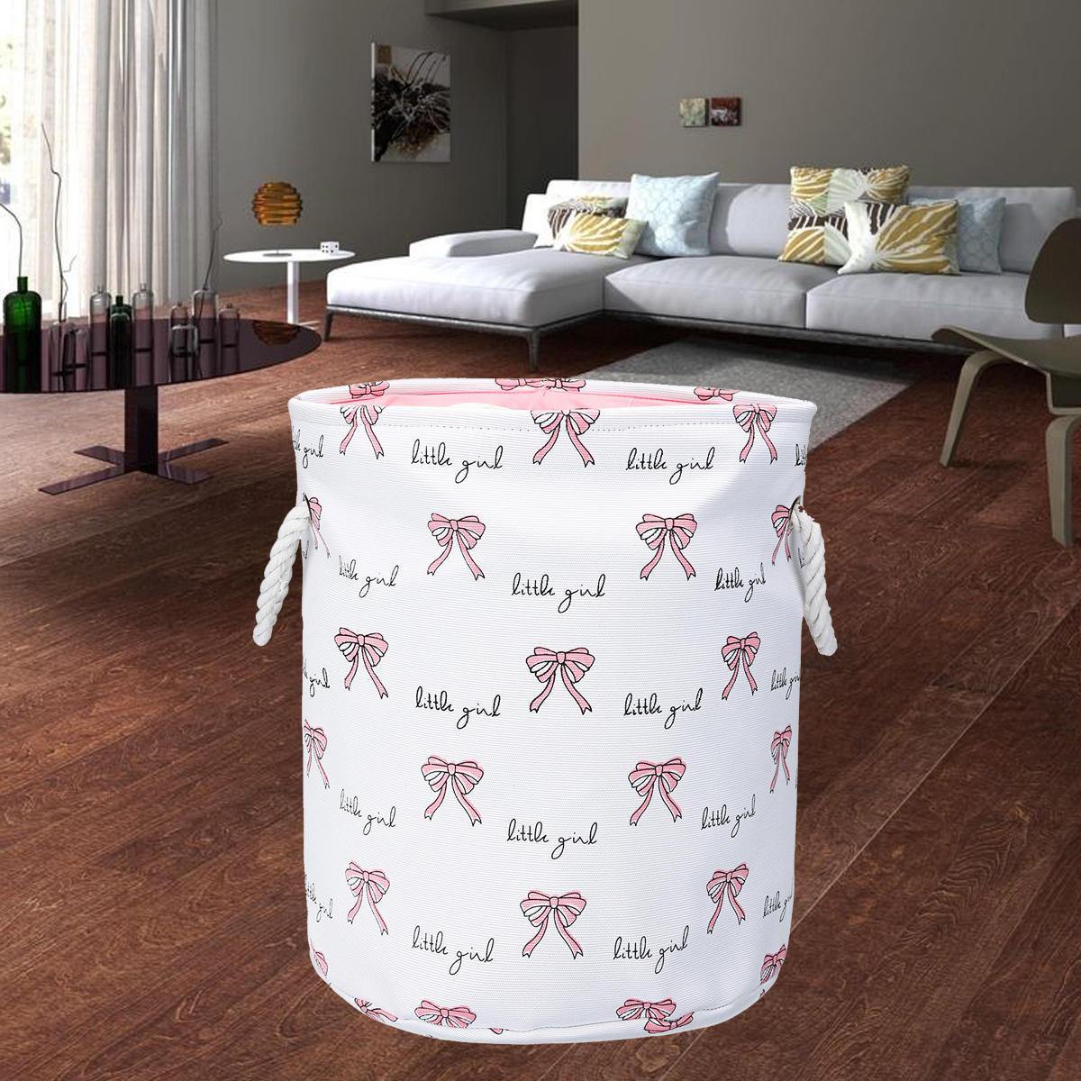 Foldable Kids Toy Clothes Storage Bag Printed Laundry Hamper Clothes Washing Baskets Laundry Basket