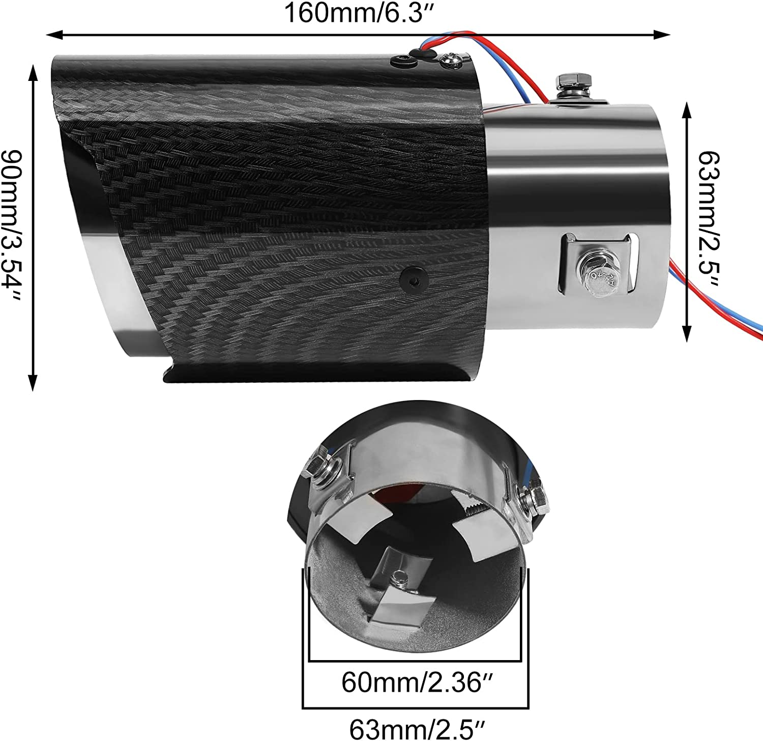 Cars LED-Auspuff-Schalldämpferspitze