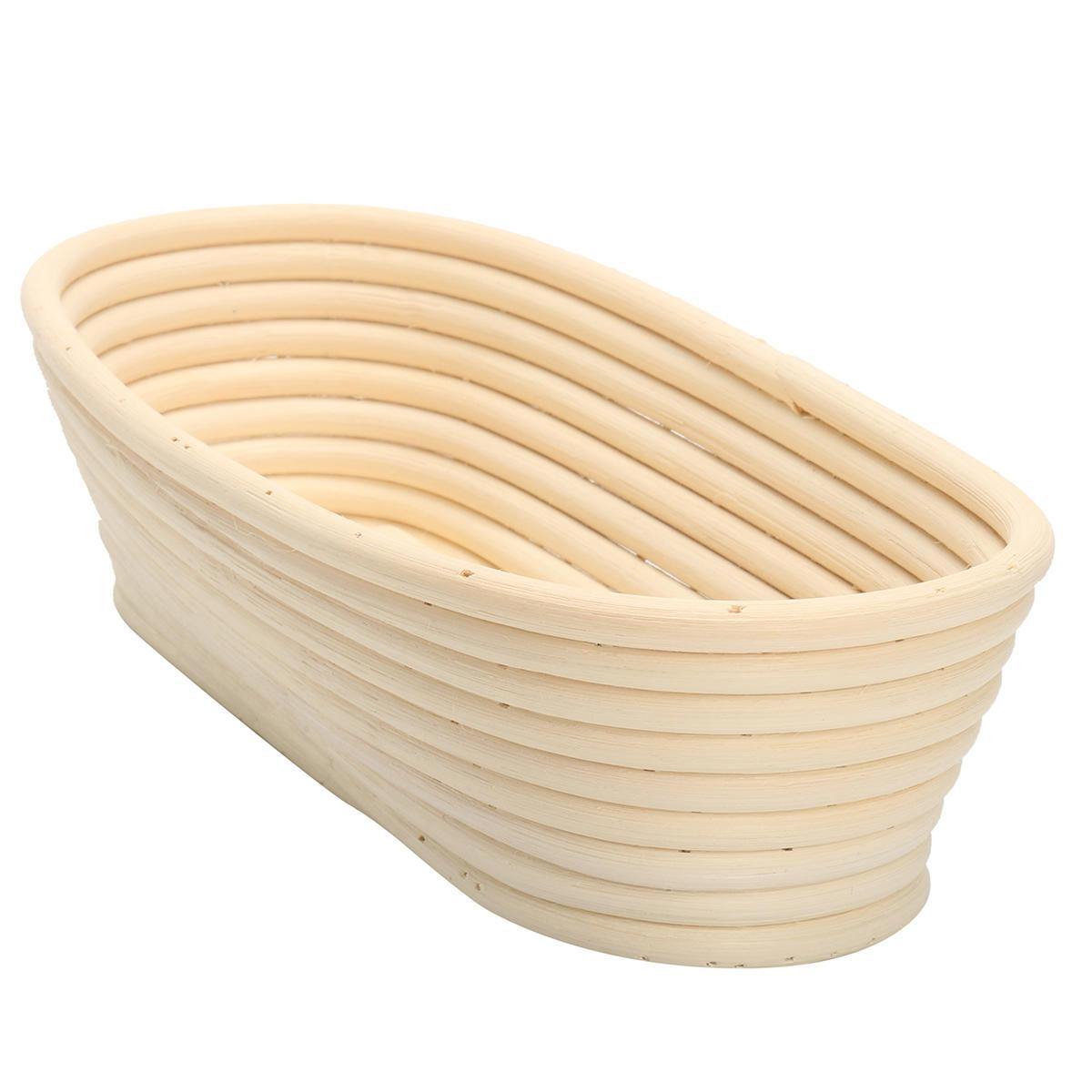 Long Oval Banneton Bread Dough Proofing Rattan Brotform Storage Baskets Loaf Proving Rising 4 Sizes