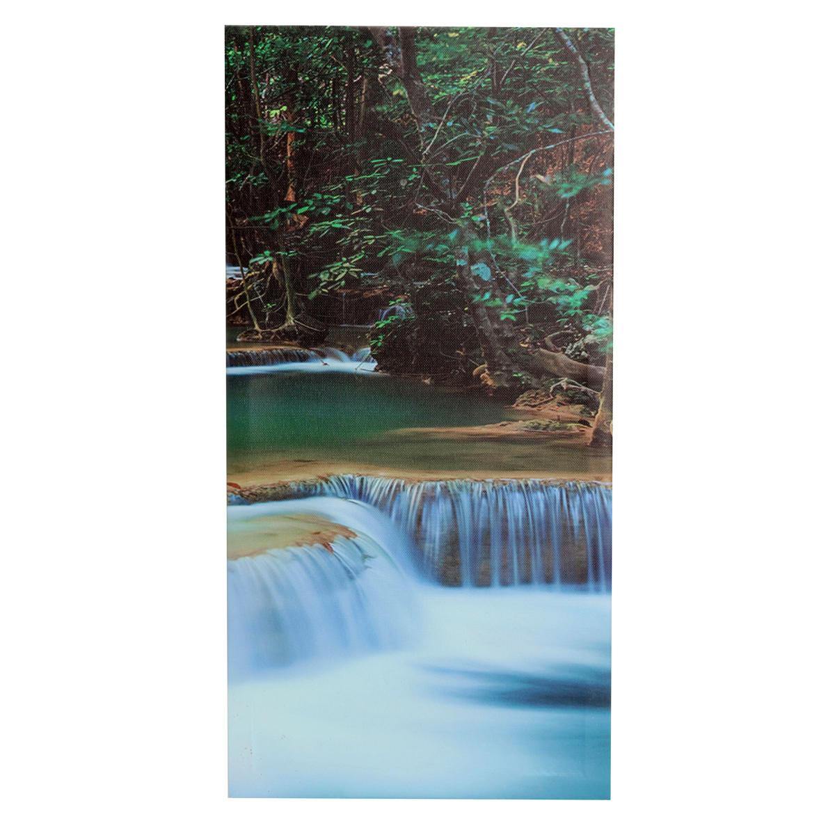 Large Framed Canvas Prints Forest Waterfall Painting Home Hanging Wall Decorations