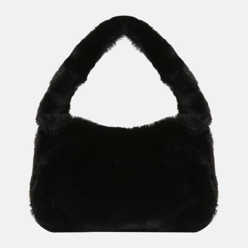 Bolso de mano con diseño de rayas en las axilas para combinar con todo suave de fieltro suave para mujer 