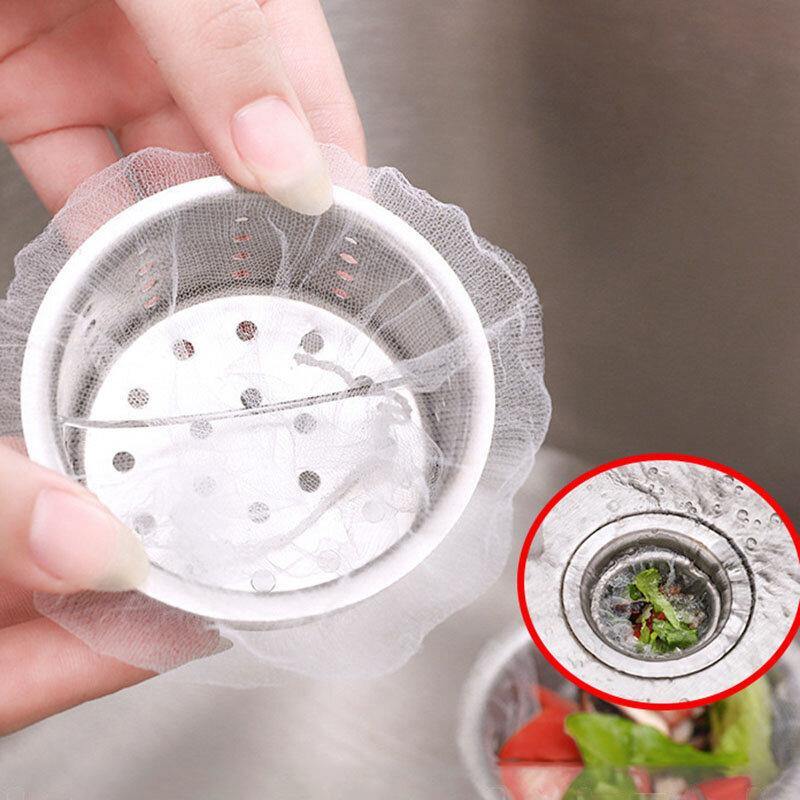 50pcs Kitchen Sink Filter Kitchen Sink Drainage Filter Sewer Anti-blocking Missing Net