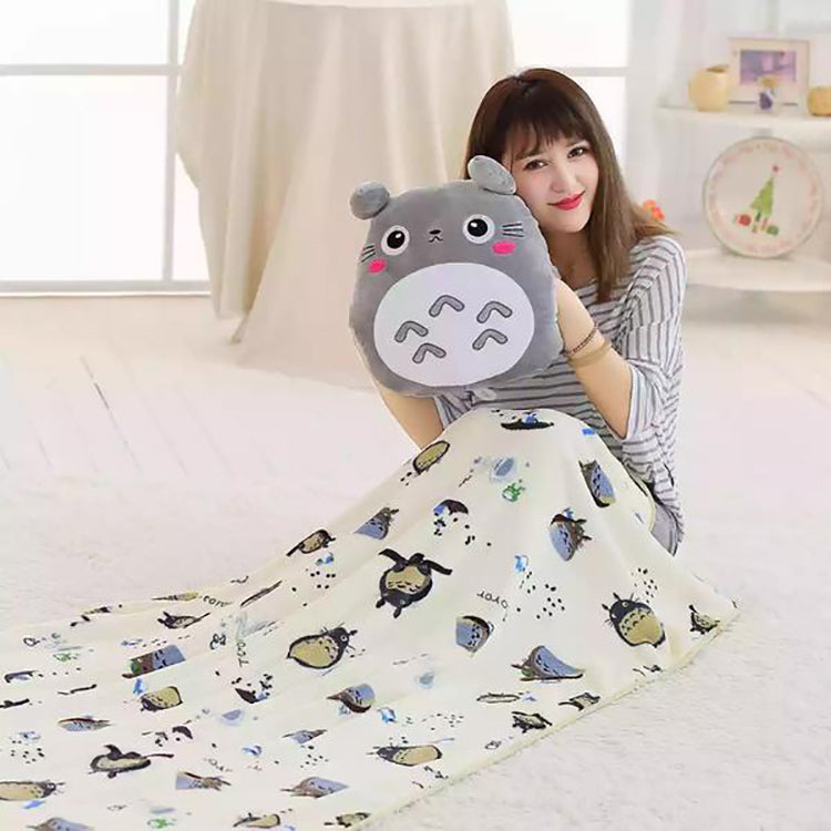 Cute Totoro Pillow & Blanket