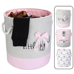 Foldable Kids Toy Clothes Storage Bag Printed Laundry Hamper Clothes Washing Baskets Laundry Basket