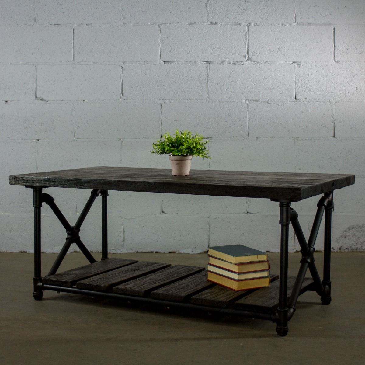 Modern Rectangular Two Tier Center Piece Table