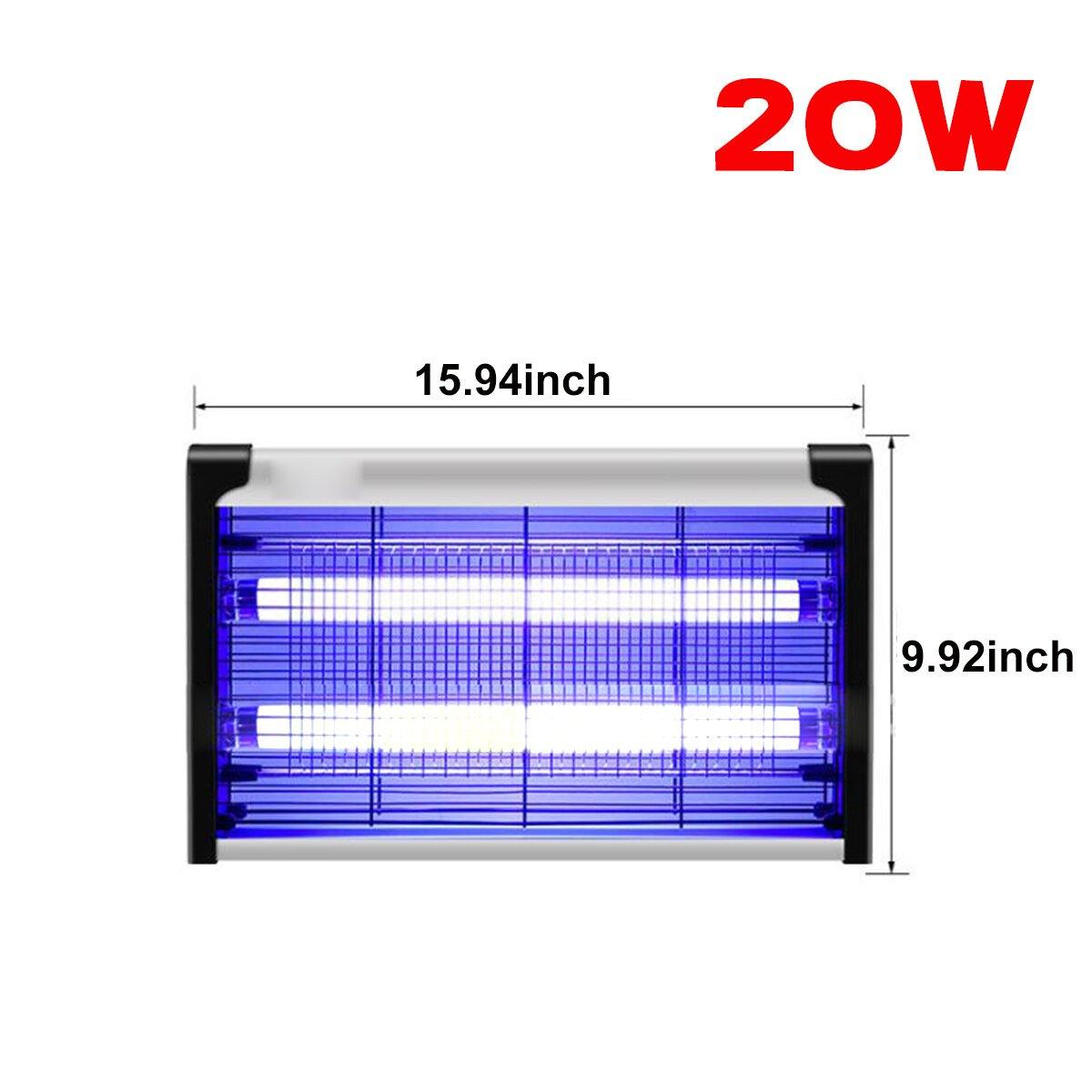 20 W/40 W elektrischer Moskito-Zapper, Insektenvernichter, Lichtfalle, geräuscharm, Zuhause 