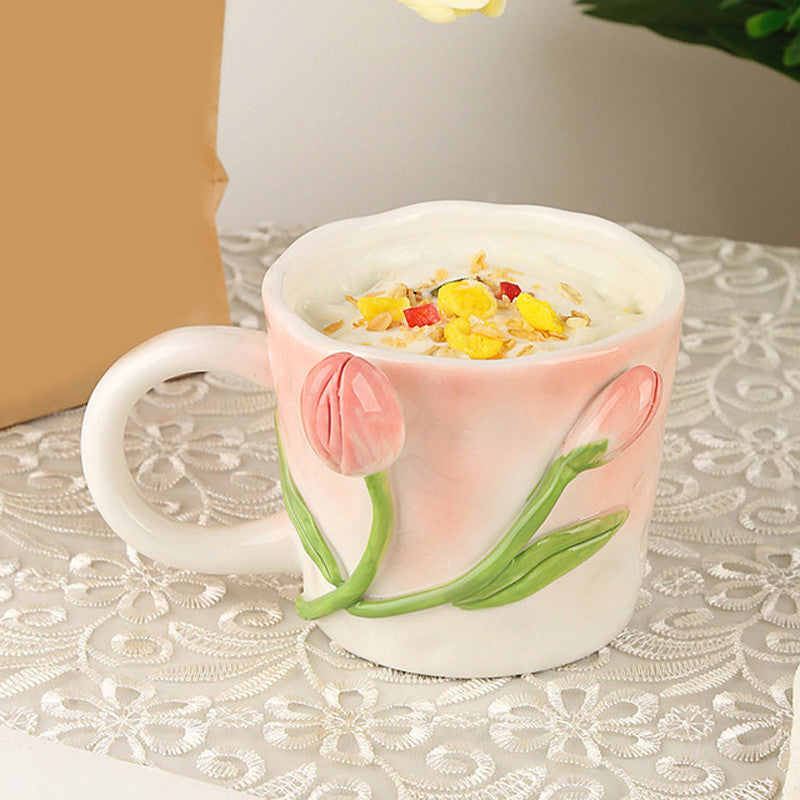 Cute Floral Ceramic Mugs