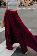 Love Poem Pleated Maxi Skirt