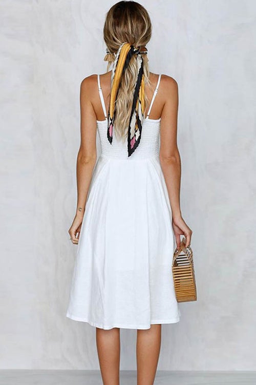 Vacation Delight Bowknot Midi Dress