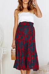 Love Forever Pleated Pocketed Midi Skirt