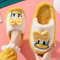 Comfy Duck Bowknot Warm Slipper