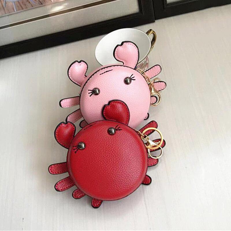 Women Faux Leather Cartoon Cute Pattern Shape Hanging Pendant Coin Bag Wallet