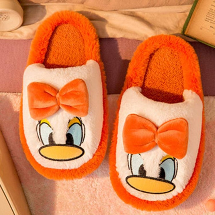 Comfy Duck Bowknot Warm Slipper