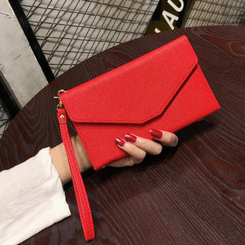 Women RFID Multifunctional 8 Card Case Trifold Passport Business Wallet Purse