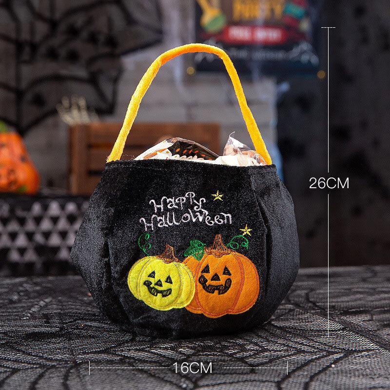 Children Halloween Style Pattern Casual Go Out Candy Sugar Carry Bag Handbag