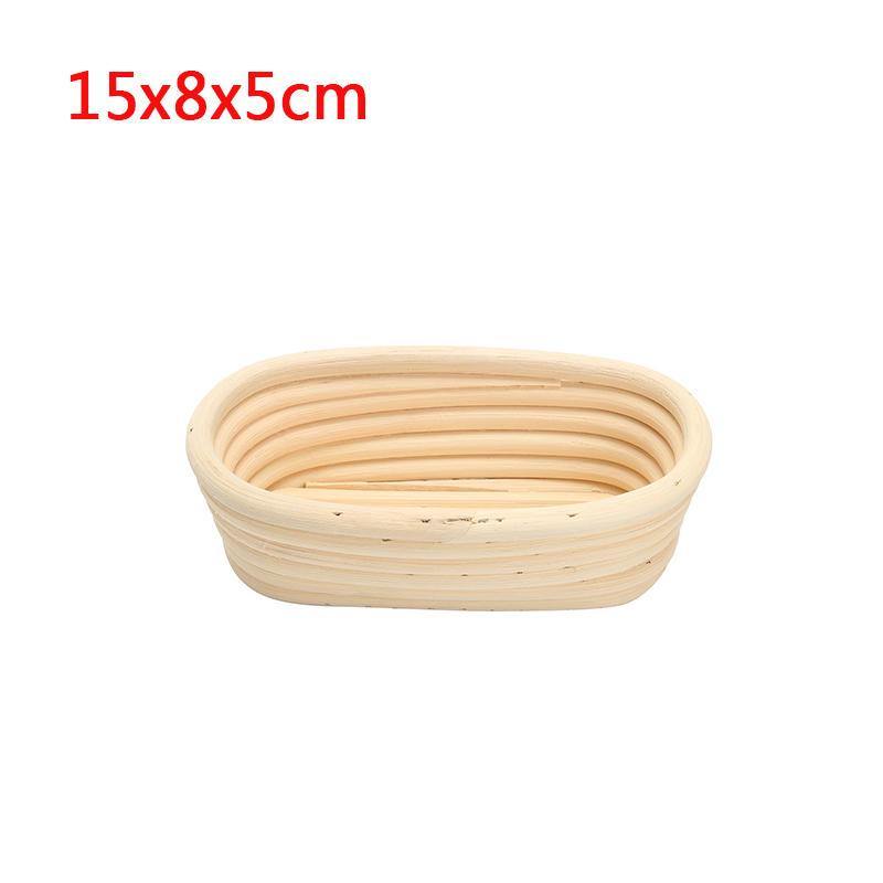 Long Oval Banneton Bread Dough Proofing Rattan Brotform Storage Baskets Loaf Proving Rising 4 Sizes