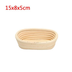 Long Oval Banneton Bread Dough Proofing Rattan Brotform Storage Baskets Loaf Proving Rising 4 Sizes