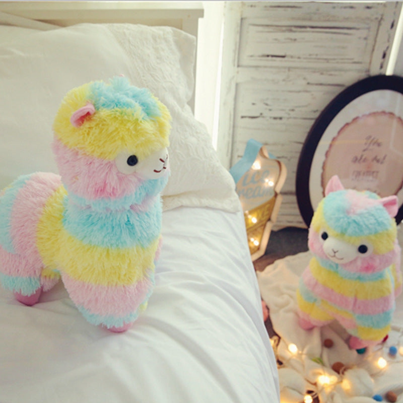 Peluche Kawaii Alpaca Arco Iris