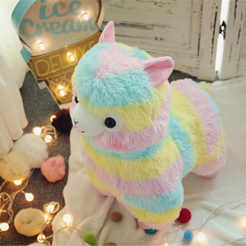 Peluche Kawaii Alpaca Arco Iris