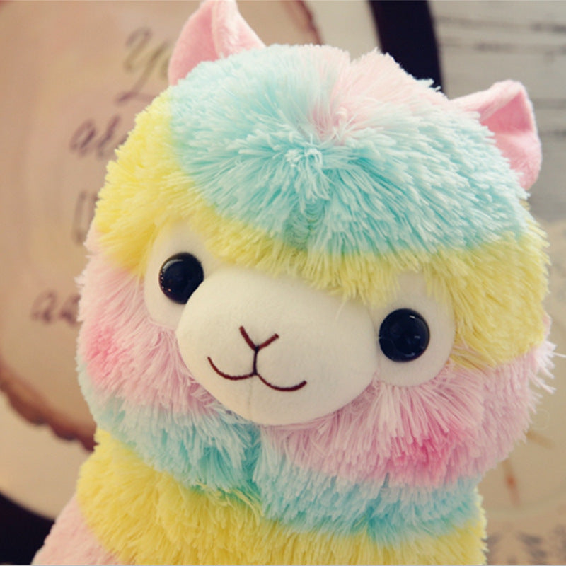 Peluche Kawaii Alpaca Arco Iris