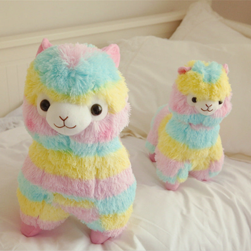 Peluche Kawaii Alpaca Arco Iris