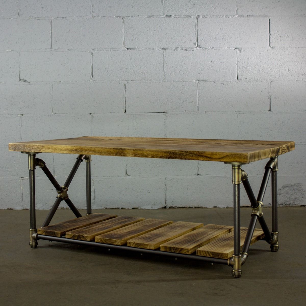 Modern Rectangular Two Tier Center Piece Table