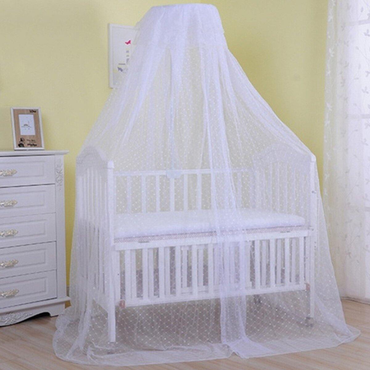 Kids Baby Mosquito Net Canopy Bedcover Cortina Ropa de cama Camping Cuna Netting 