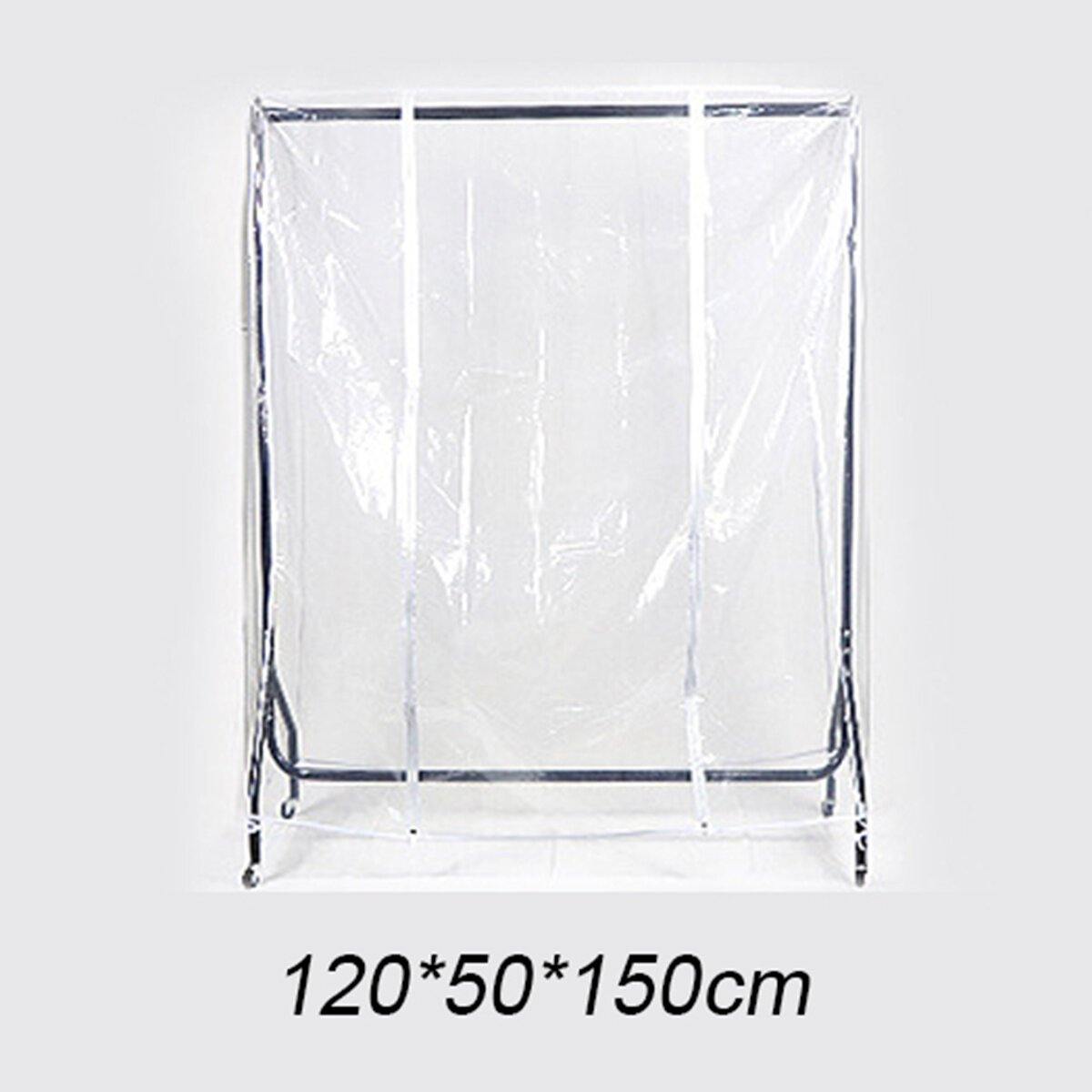 Clear Clothes Rail Cover Dustproof Garment Coat Hanger Protector Storage Net