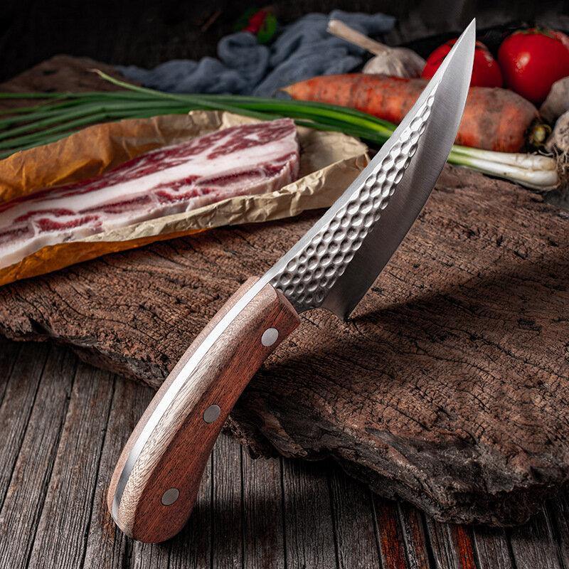 Stainless Steel Boning Knife Kitchen Chef Knife Sharp Utility Butcher Knife Kitchen Cook Tools With Sheath Cover