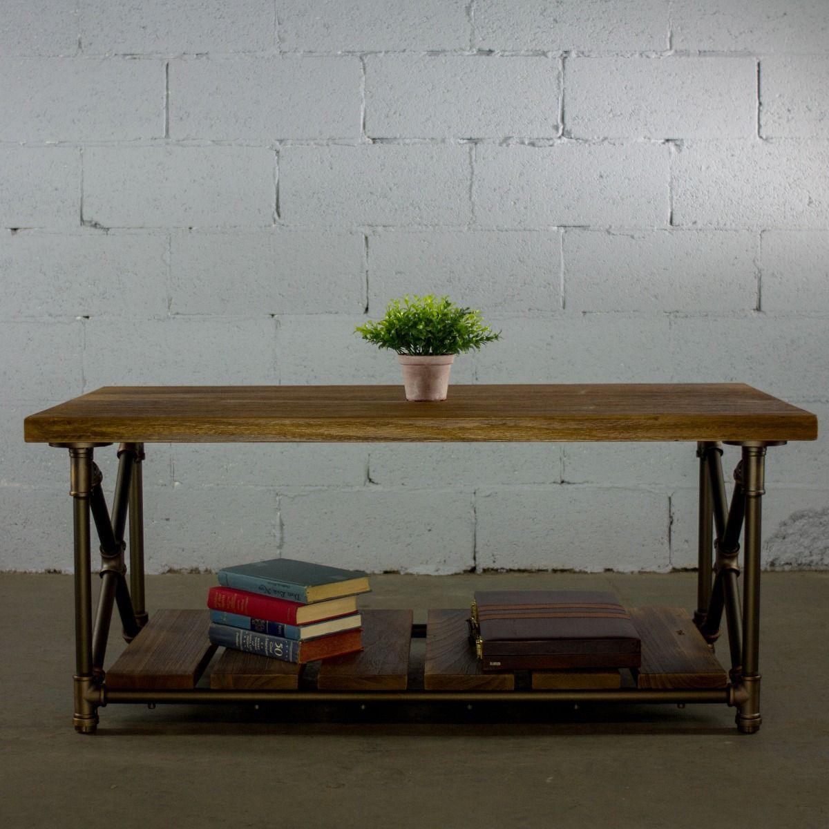 Modern Rectangular Two Tier Center Piece Table