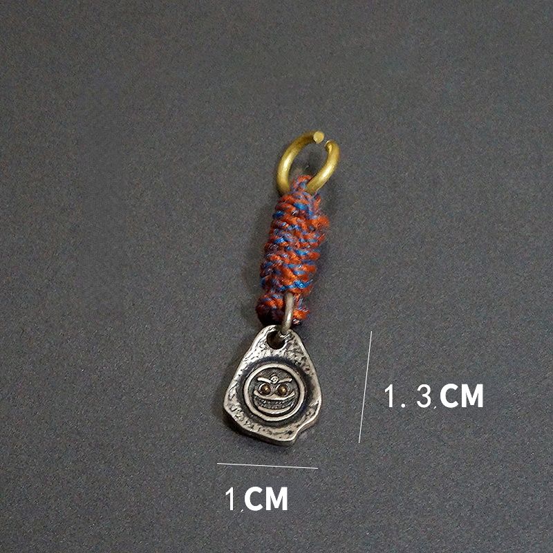 Small pendant sterling S925 silver accessories Tibetan Vajra Corpse Tuolin Master Wakes up the Lion Hand carry Vajra pestle Ah Dun