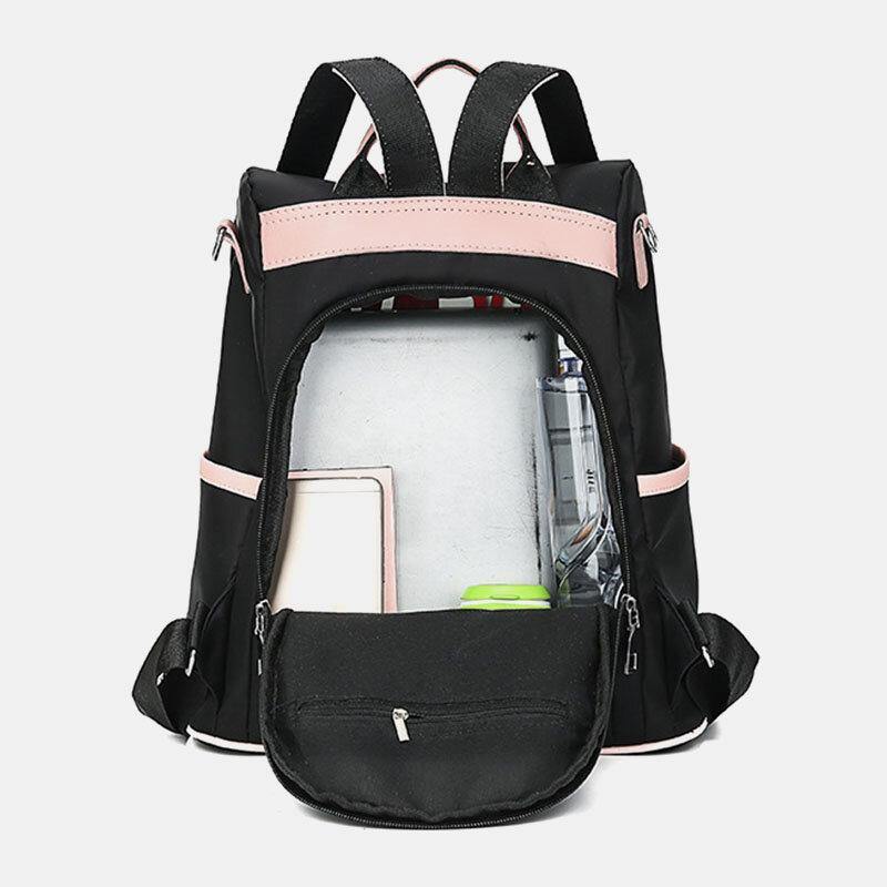 Women Patchwork Anti theft Large Capacity Waterproof Backpack