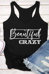 Beautiful Crazy Graphic Tank Top