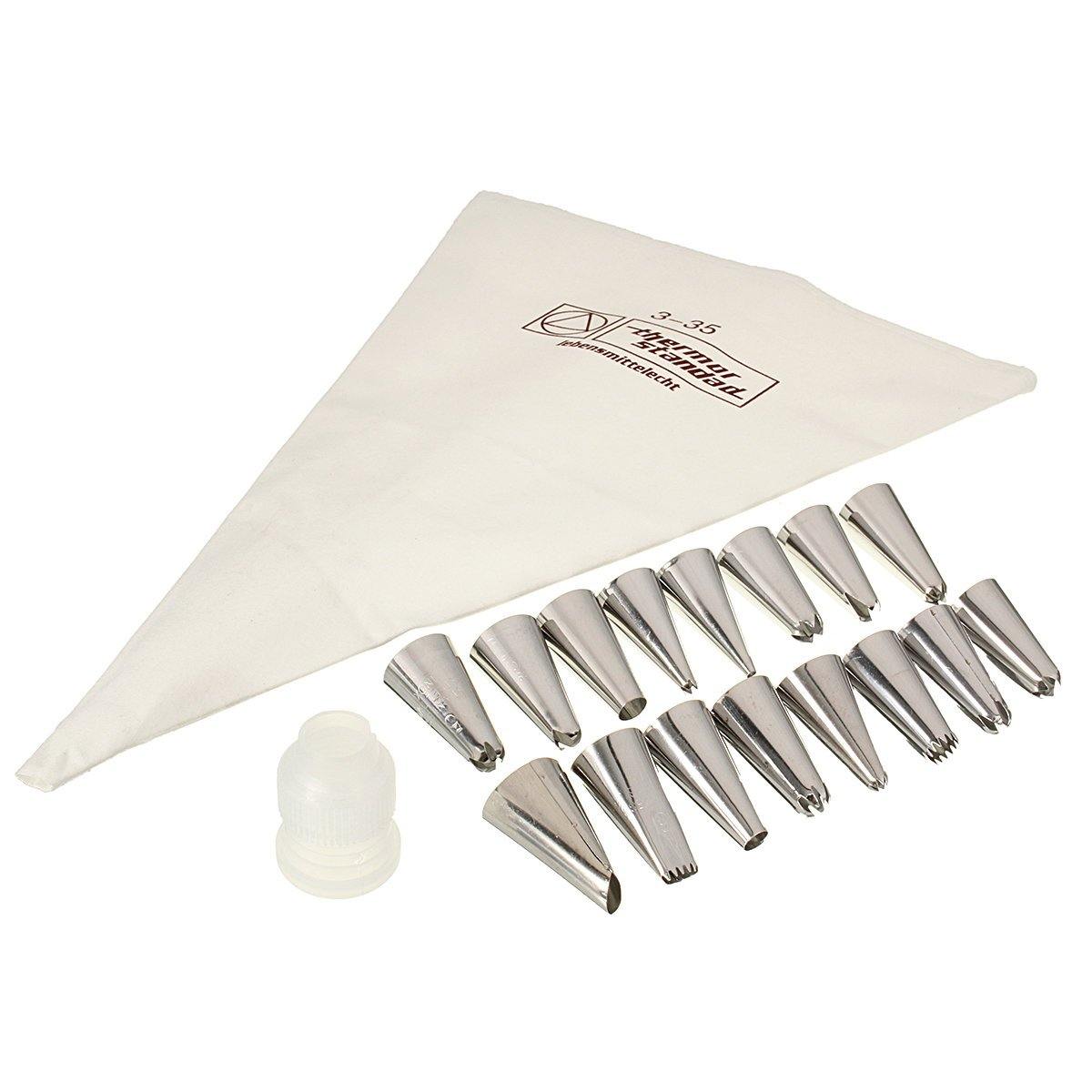 16-teiliges Set, russische Spritztüllen, mehrere Formen, für Zuckerguss, Kuchen, Dekoration, Top-Backzubehör 