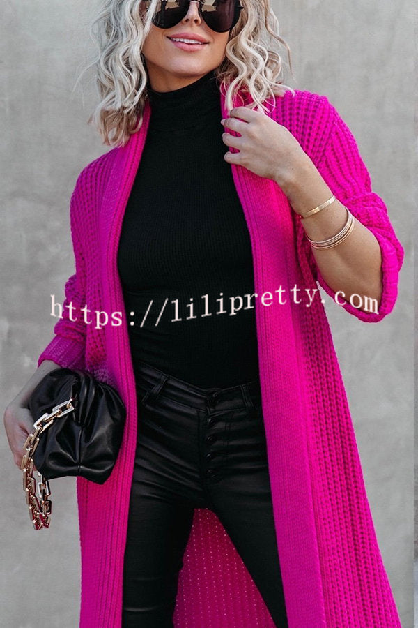 Lilipretty Very Impressed Knit Duster Cardigan