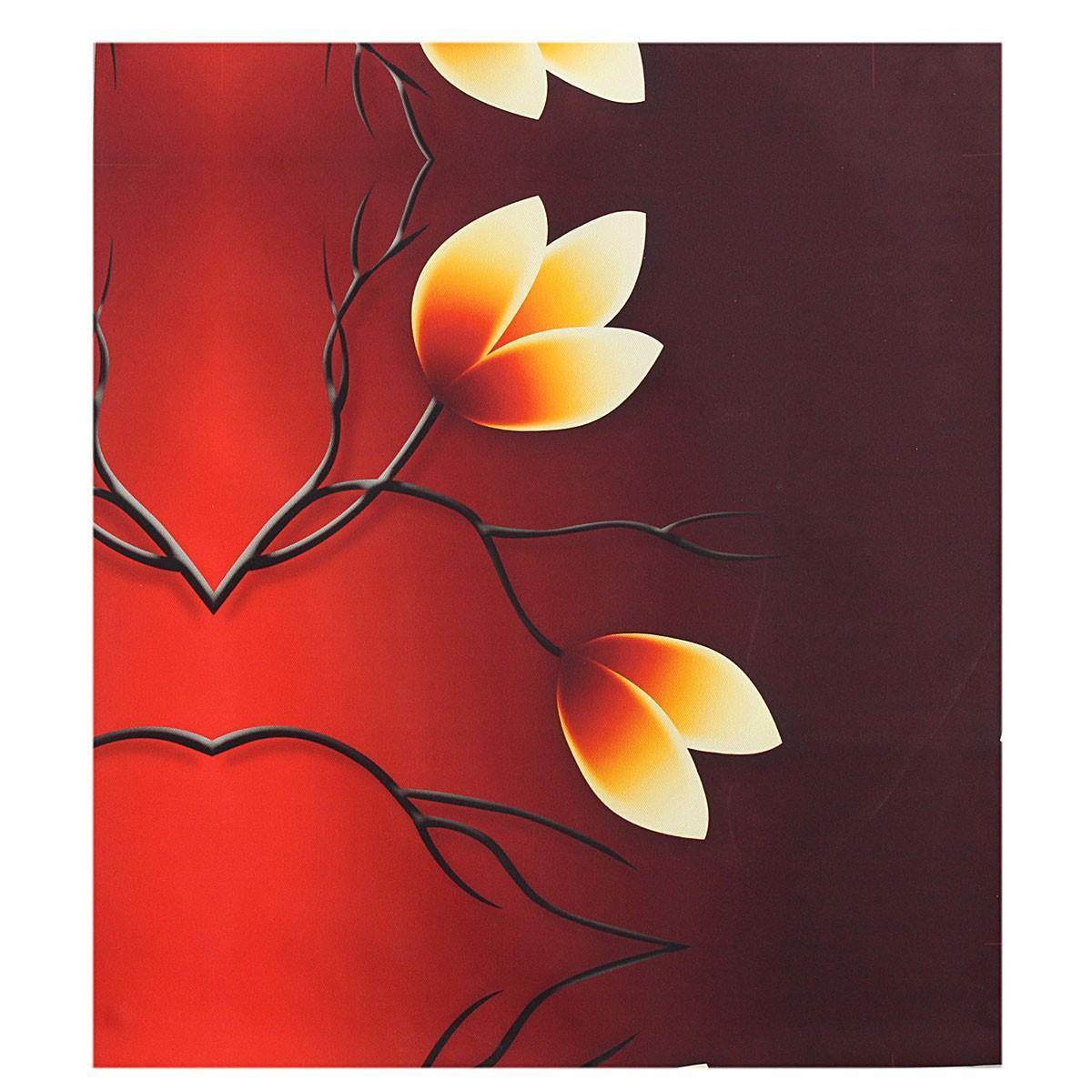 4PCS moderne abstrakte Ölgemälde Blumen riesige Wand-Dekor-Kunst auf Leinwand kein Rahmen 