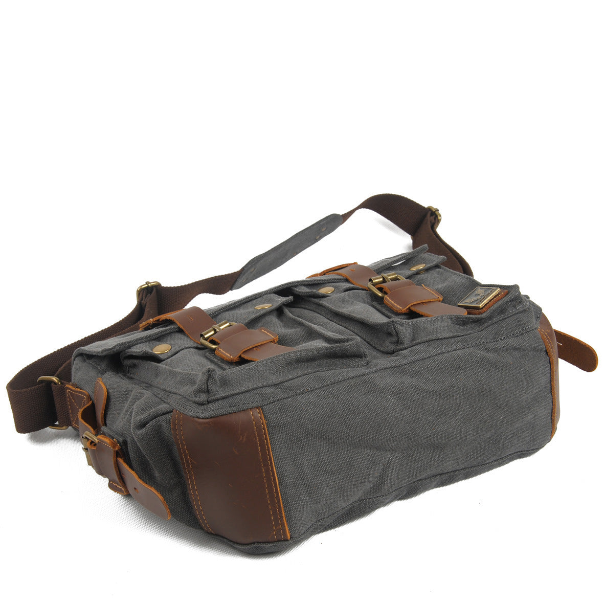 Herren Canvas Messenger Bag Umhängetasche, Umhängetasche, Aktentasche Robuste Pendlertasche, Vintage Alltagstasche als Geschenk