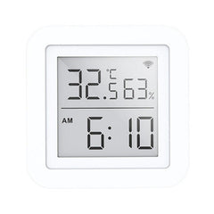 Tuya WIFI Temperatur Feuchtigkeit Smart Sensor Uhr Digital Display Fernbedienung Thermometer Unterstützung Alexa Google Assistent 