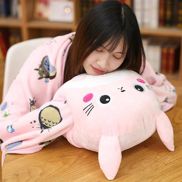 Simpatico cuscino e coperta Totoro