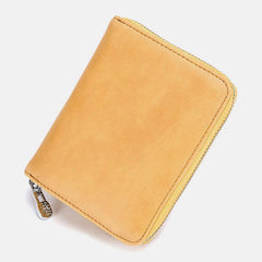 Women Genuine Leather RFID Anti-theft Organ Design Milti-card Slot Card Bag Card Holder Wallet