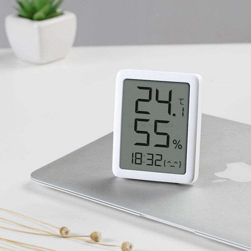 Miaomiaoce E-Ink-Bildschirm LCD Große Digitalanzeige Thermometer Hygrometer Uhr Temperatur Luftfeuchtigkeitssensor von 