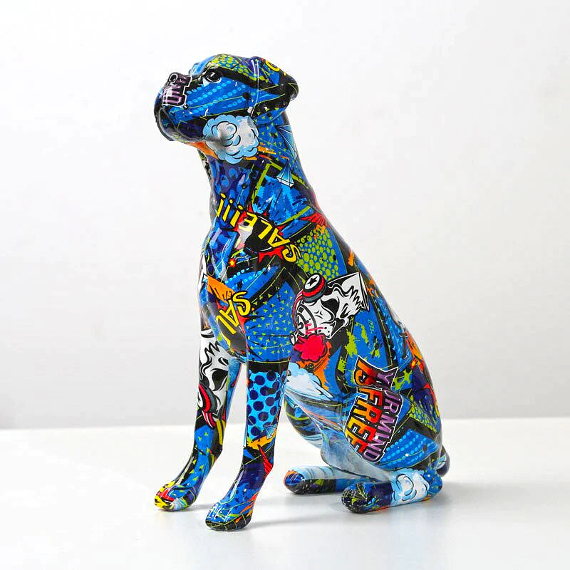 ArtZ® Boxer Nordic Painted Statue